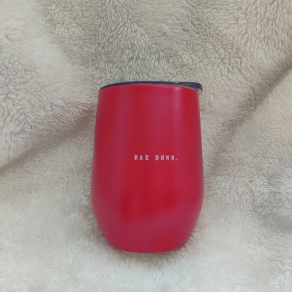 Rae DUNN "BE NINE" tumbler red 12oz - Picture 2 of 5